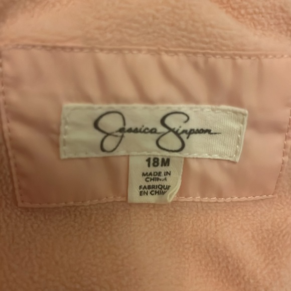 Jessica Simpson Winter coat size 18 months. Pale pink. Warm winter jacket - Picture 2 of 2